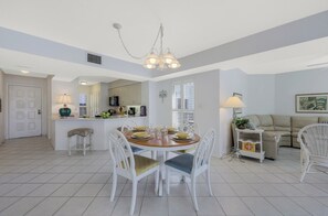 Dining - Rare Riverfront Condo | Pool, Spa, & Tennis Court (Marco Island)