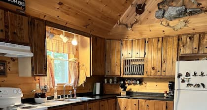 Knotty pine log cabin - boating, fishing, ATV trails and hiking!