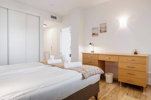 2 bedrooms, iron/ironing board, travel crib, free WiFi