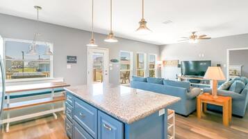 Rumah, 3 kamar tidur | Dapur pribadi | Lemari es, oven, mesin pembuat kopi/teh, dan pemanggang roti