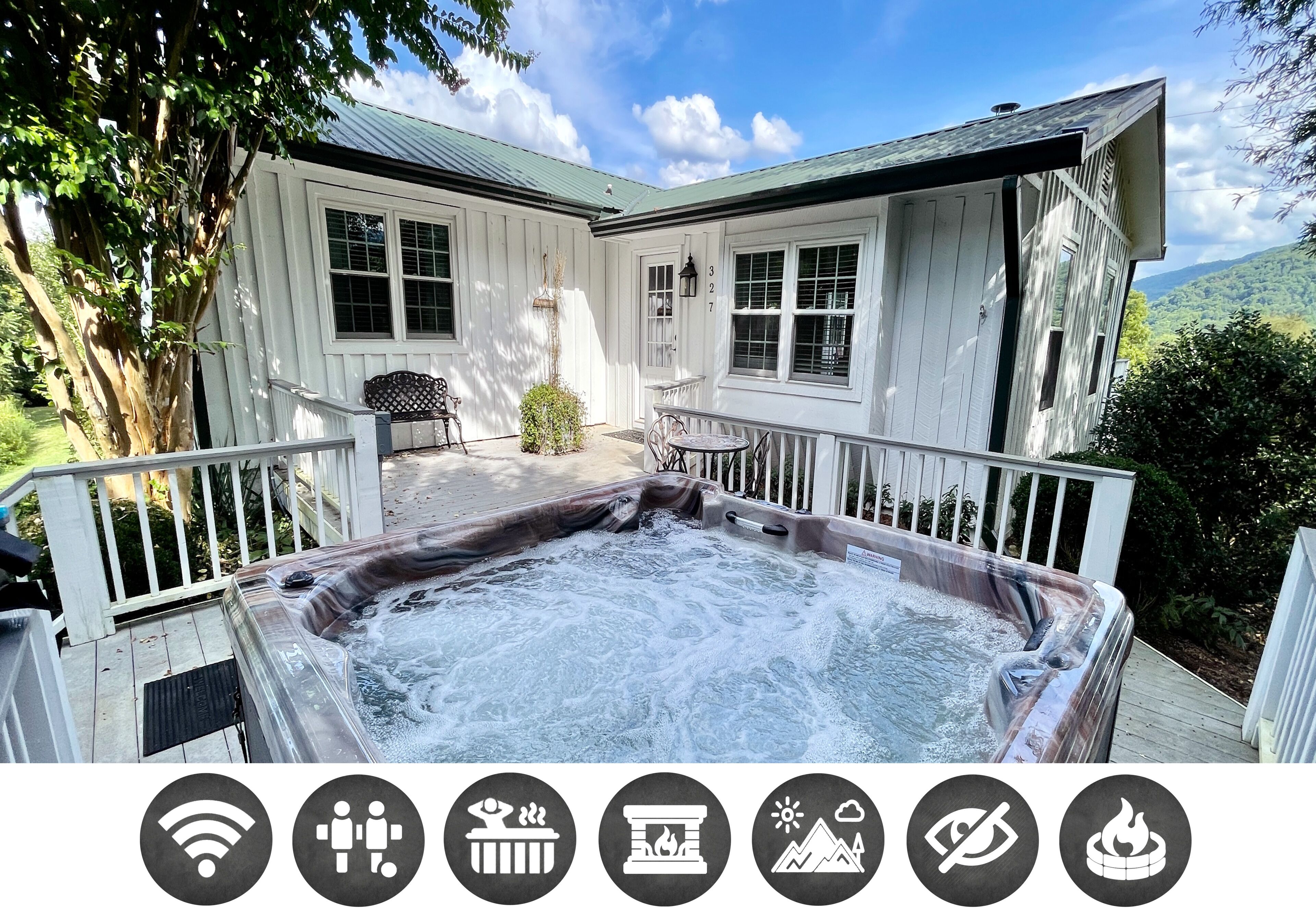 House, 2 Bedrooms | Outdoor spa tub