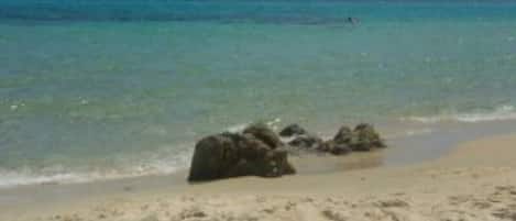 Aan het strand