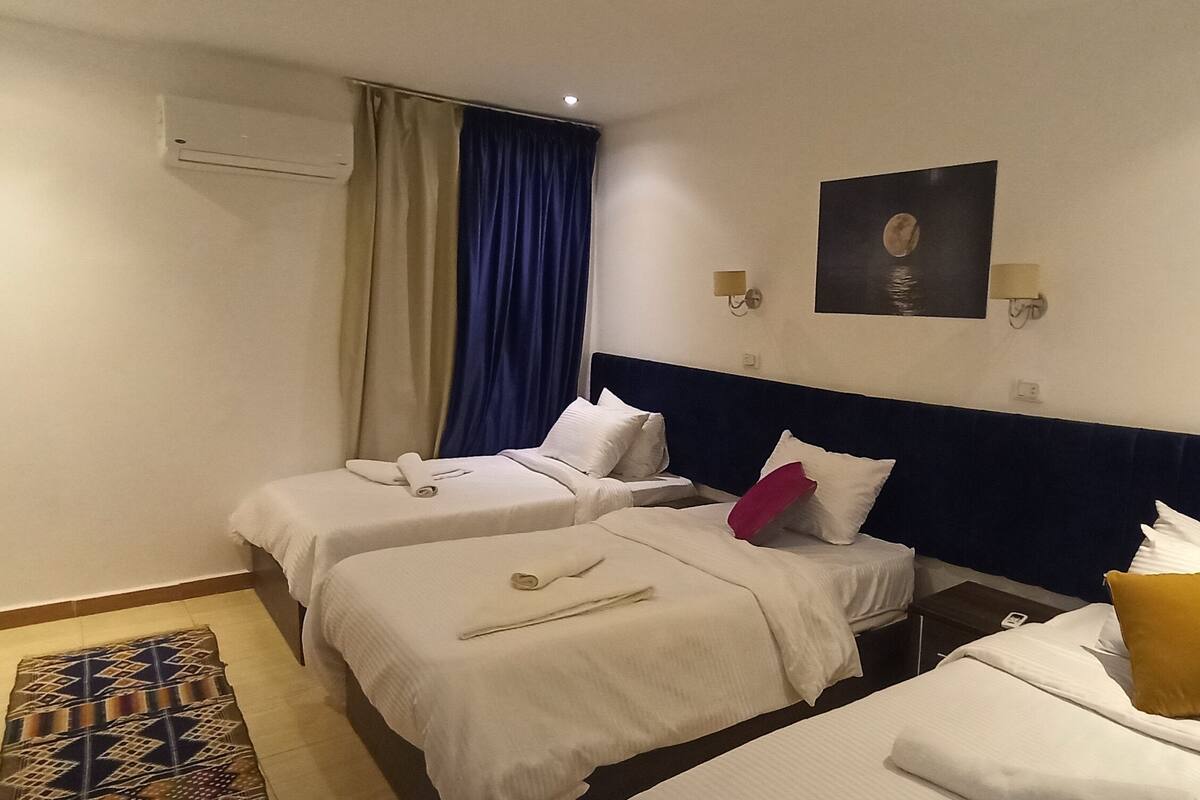 Deluxe Triple Room | Minibar, in-room safe, iron/ironing board (on request), WiFi (free)