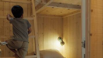 Familien-Ferienhütte | Minibar, Verdunkelungsvorhänge, Bettwäsche