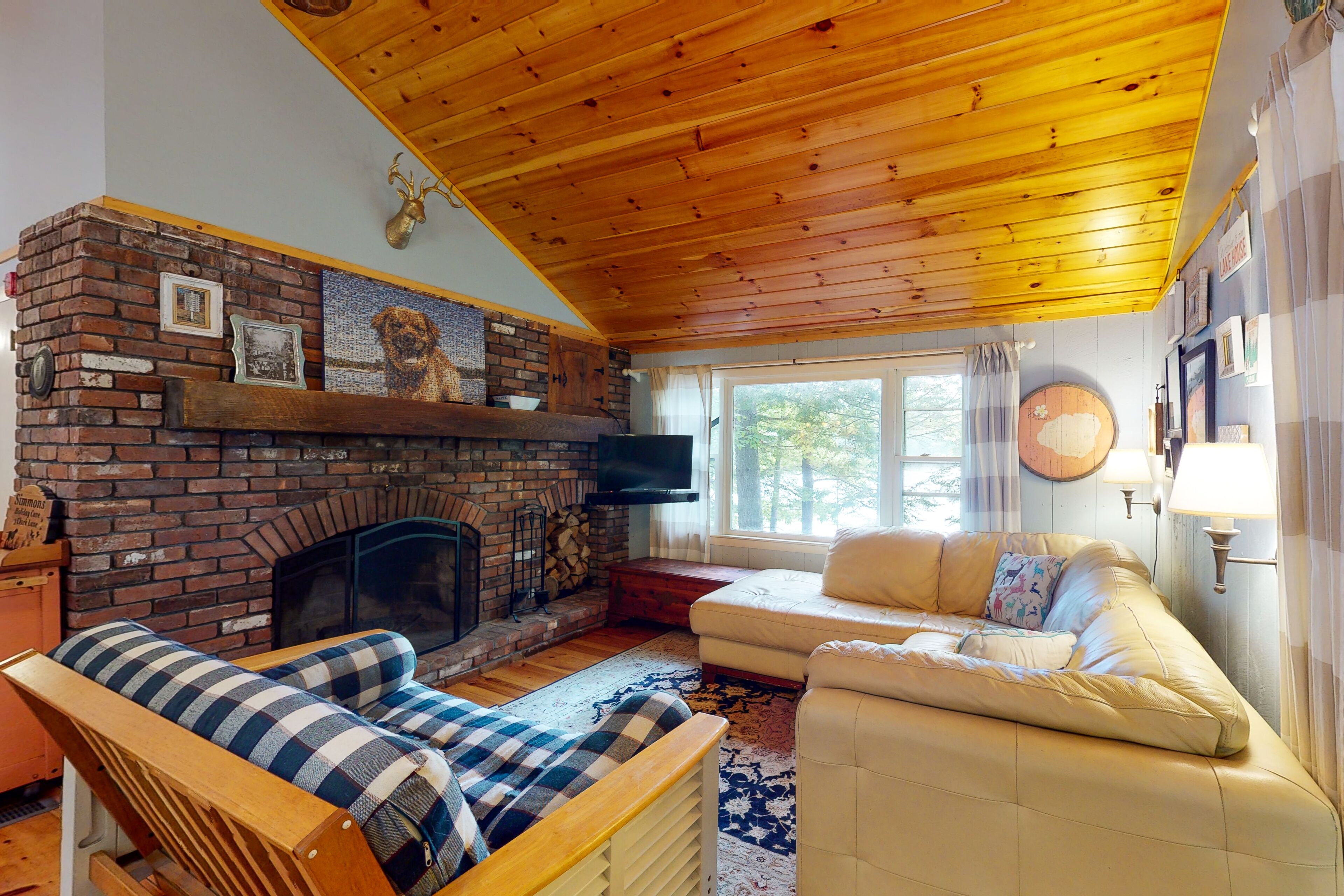 Dog-friendly, lakefront home on Sebago Cove with dock, kayak, canoe & SUP
