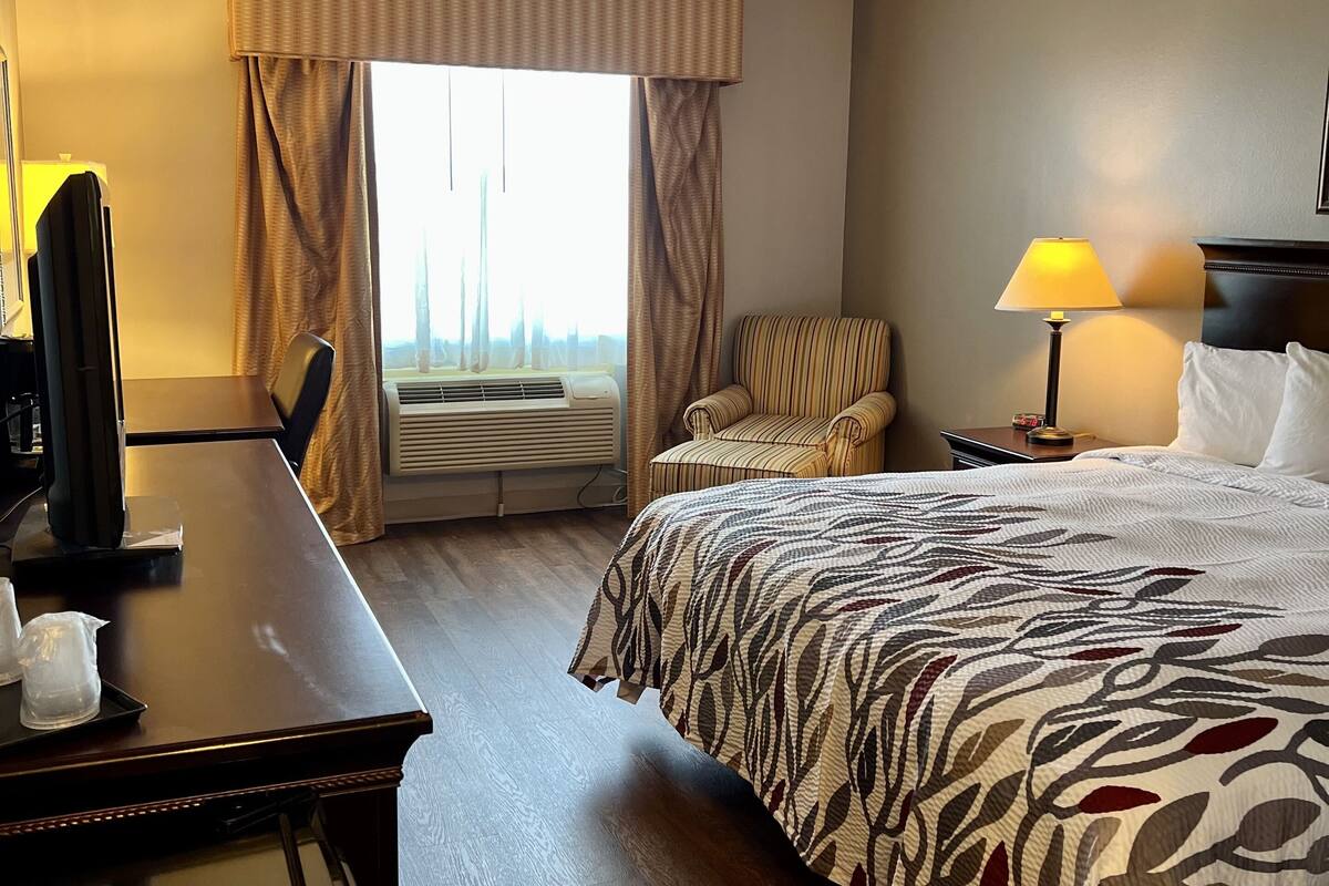 Standard Room | Desk, blackout drapes, iron/ironing board, WiFi (free)