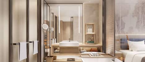 Free toiletries, hair dryer, bathrobes, slippers