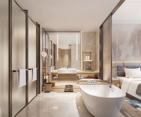 Free toiletries, hair dryer, bathrobes, slippers. DoubleTree by Hilton Guangzhou Zengcheng