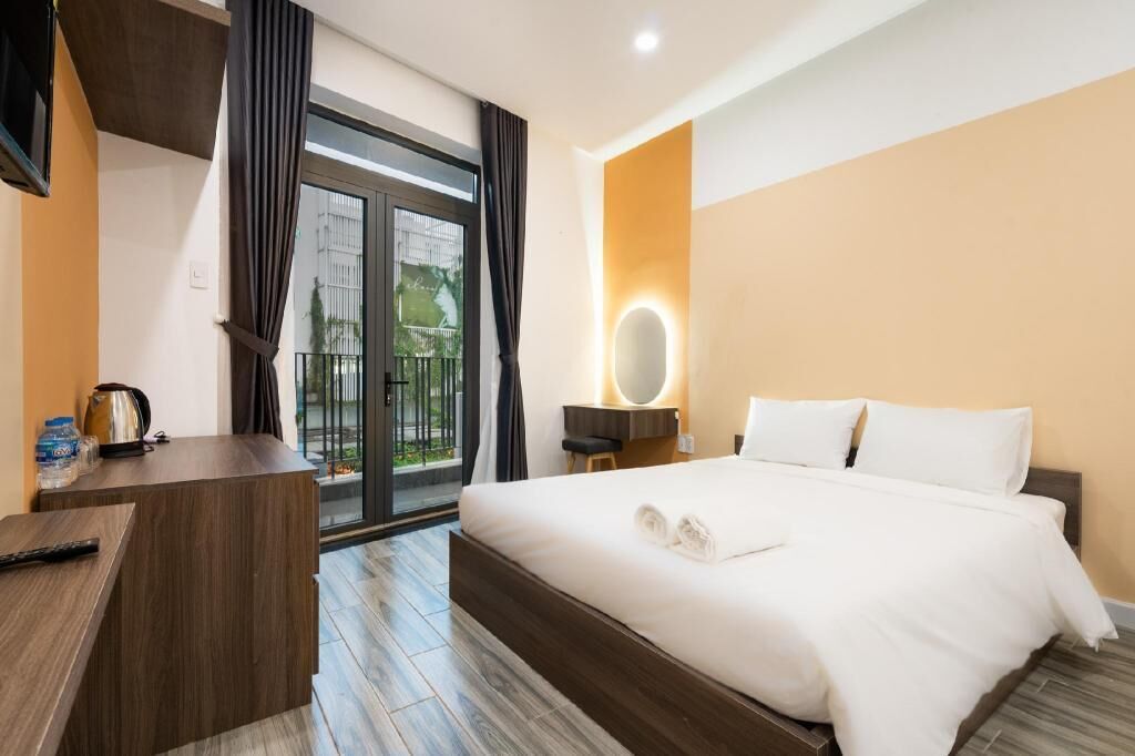 1 Schlafzimmer, hochwertige Bettwaren, Betten mit Memory-Foam-Matratzen