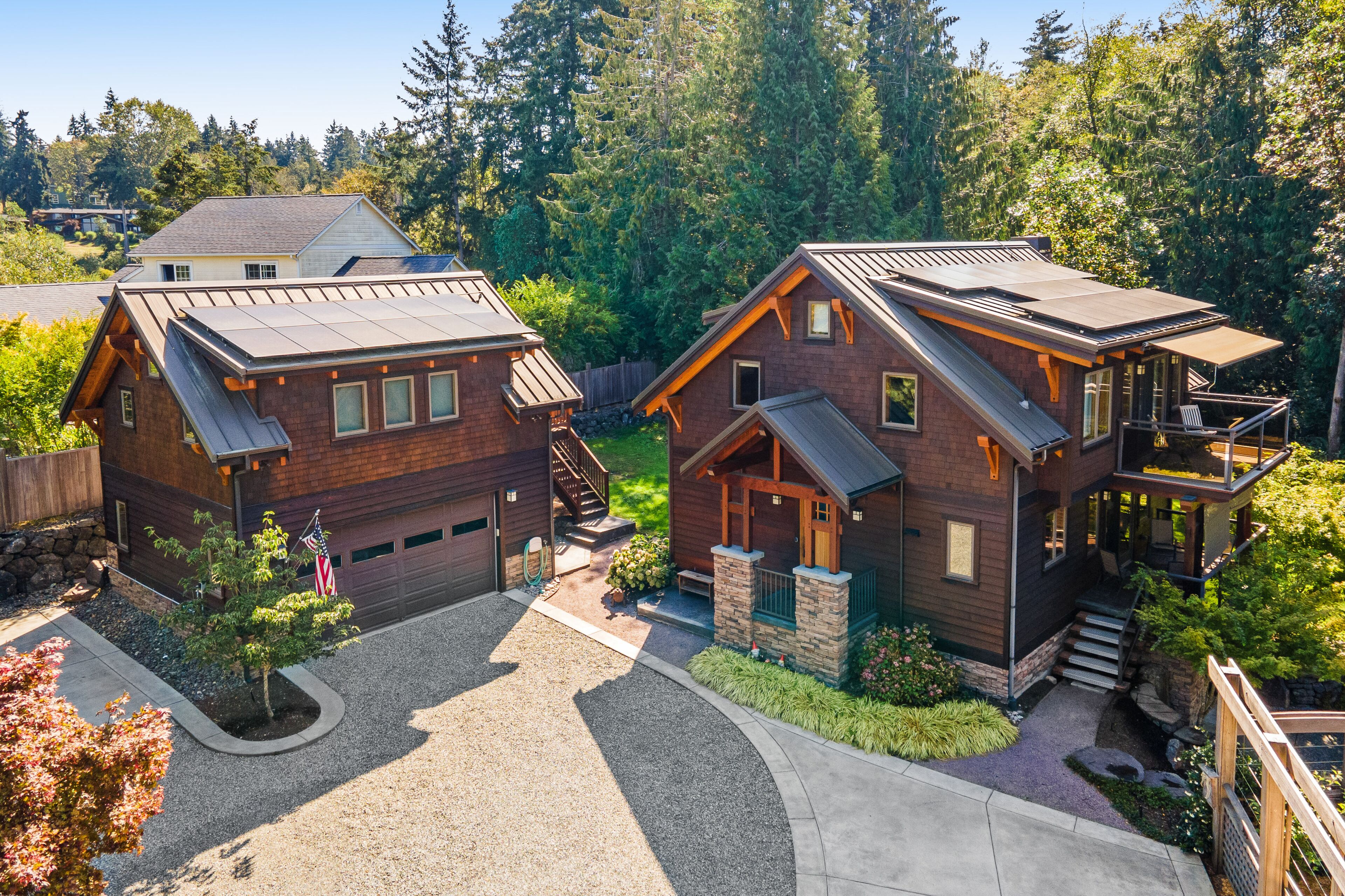 Eco home & studio with swim spa, Olympic views, home gym, & play structure