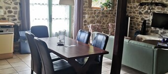 French dog friendly gite adjacent to a farmhouse converted as a residence.