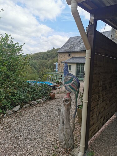 French dog friendly gite adjacent to a farmhouse converted as a residence.