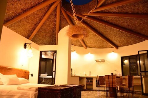 Small Round House with Living Roof