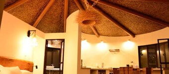 Small Round House with Living Roof