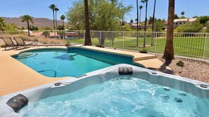 Outdoor pool, a heated pool - Escape to luxury in a spa-like retreat home (Fountain Hills)