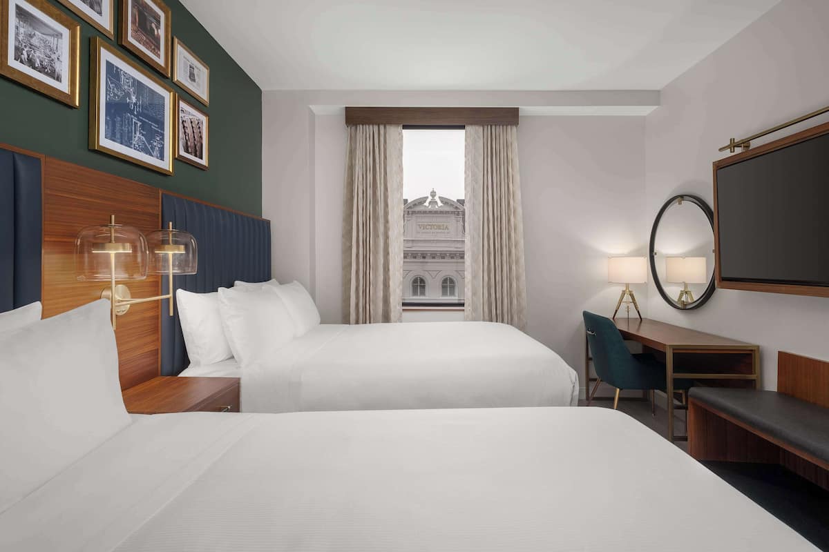 Room, 2 Queen Beds, Accessible, Theater View | 1 bedroom, premium bedding, down duvets, in-room safe