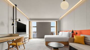 In-room safe, desk, laptop workspace, blackout drapes