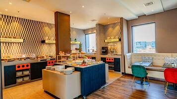 Free daily buffet breakfast