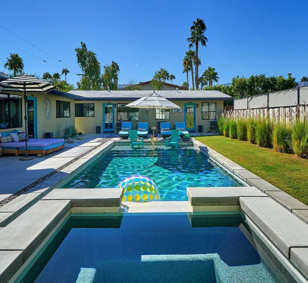 Piscine extérieure, piscine chauffée