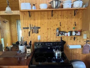 Kylskåp, mikrovågsugn, ugn och spishäll