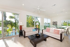 Cottage, Multiple Beds, Kitchen, Beach View | Living area - Kaiku (North Side)