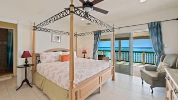 Rumah, Beberapa Tempat Tidur, akses ke kolam renang, pemandangan samudra | 4 kamar tidur dan seprai linen