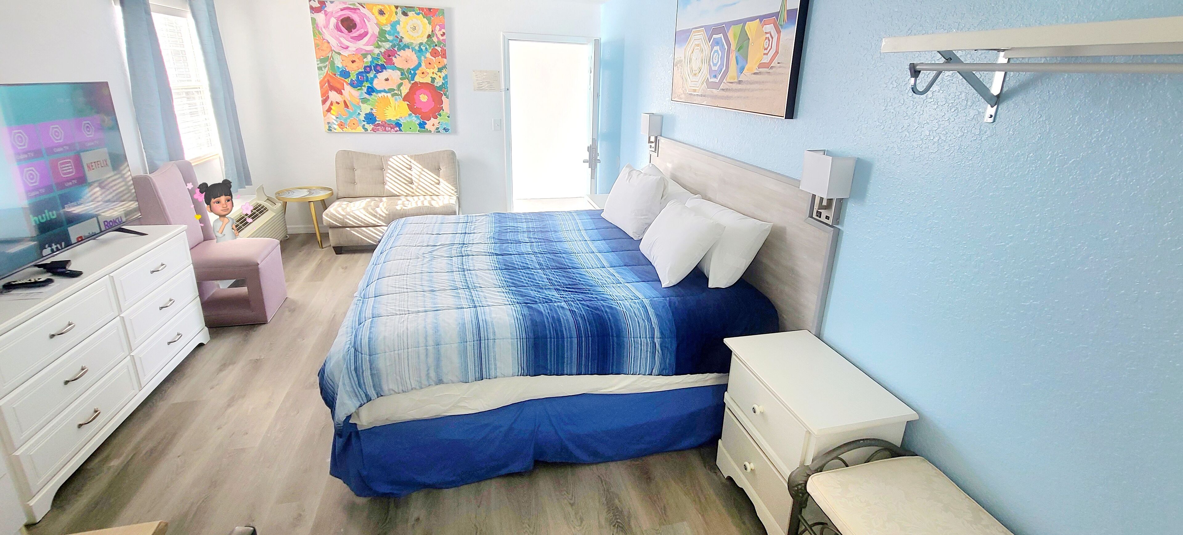 down duvets, free wifi, bed sheets