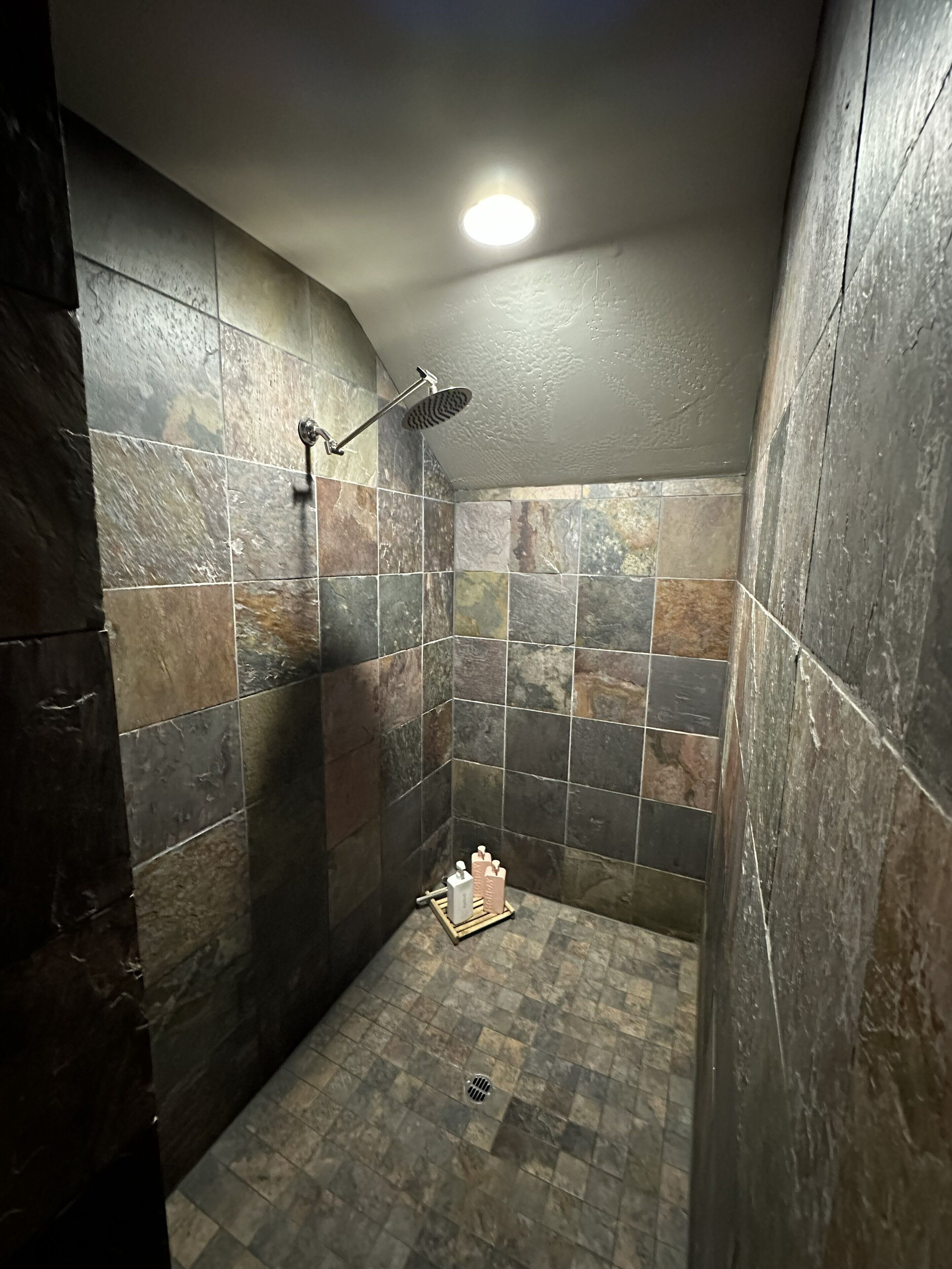 Ensemble douche/baignoire, sèche-cheveux, serviettes fournies