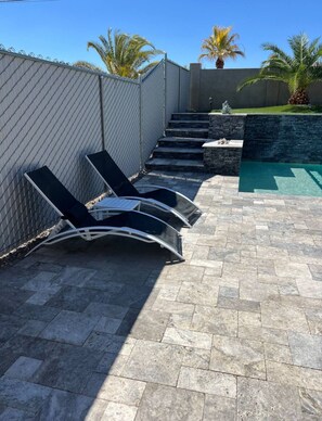 Terrace/patio - Paradise Oasis | Waterfall Pool & Spa (Lake Havasu City)