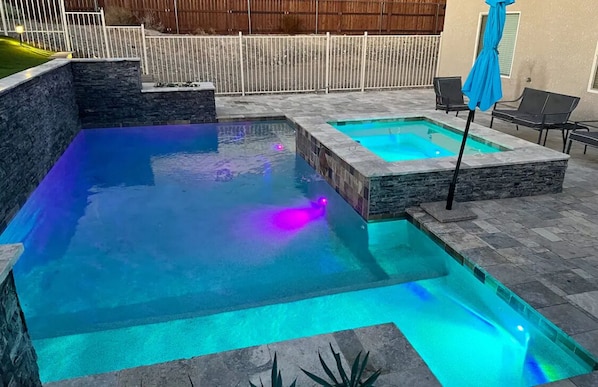 A heated pool