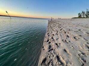 Plage, chaises longues, serviettes de plage