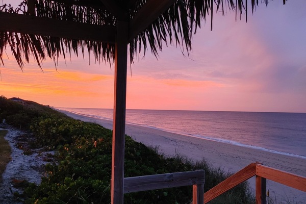 Beach Deck at Sunset