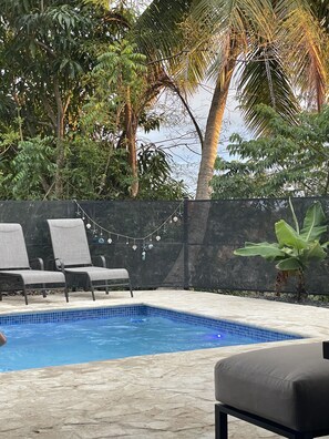 Outdoor pool - Ocean View Home with private pool and parking. Sleeps 13 (Rincon)