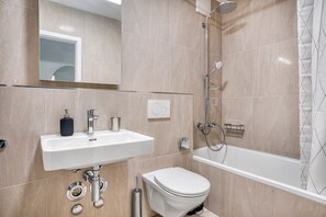 Hair dryer, towels