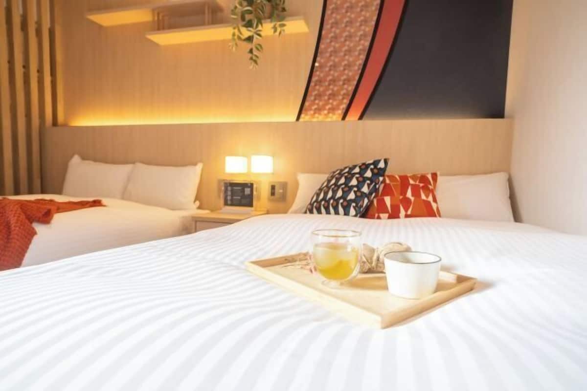 In-room safe, desk, laptop workspace, blackout drapes