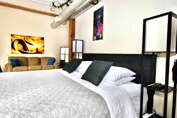 1 chambre, bureau, fer et planche à repasser, Wi-Fi