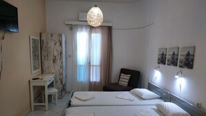1 bedroom, internet, bed sheets - Renia Studios -Studio for 2 plus 1 pers  with a swimming pool (Agia Pelagia)