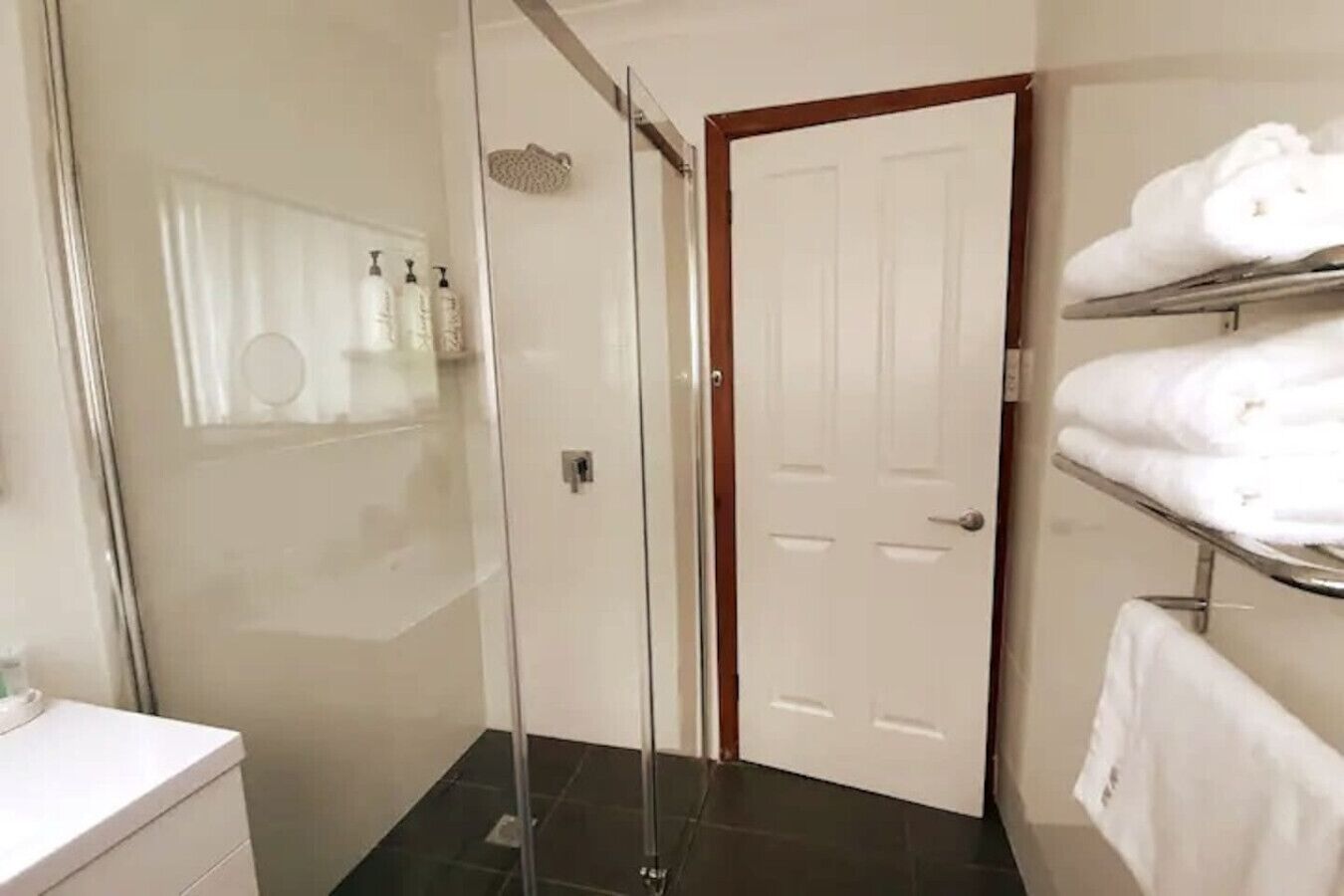 Hair dryer, towels