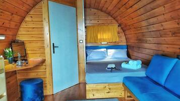 Hytte | 1 soveværelse, strygejern/strygebræt, gratis Wi-Fi, sengetøj