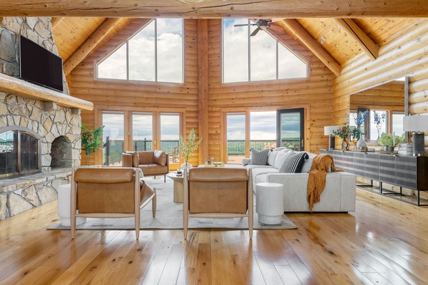 TV connectée, cheminée