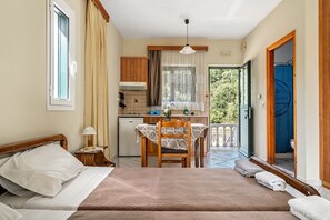 1 室のベッドルーム、WiFi (無料)、ベッドシーツ