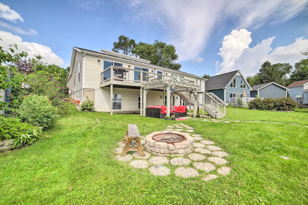 Waterfront Michigan Center Home w/ Boat Dock!