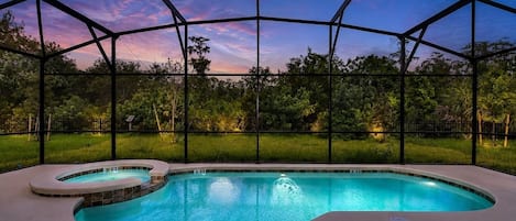 A heated pool