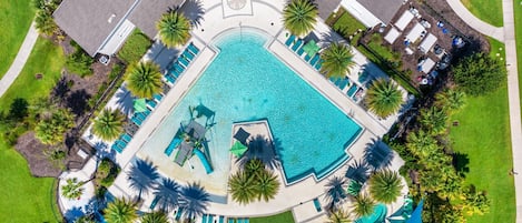 Una piscina riscaldata