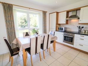 Fridge, dishwasher, electric kettle, toaster