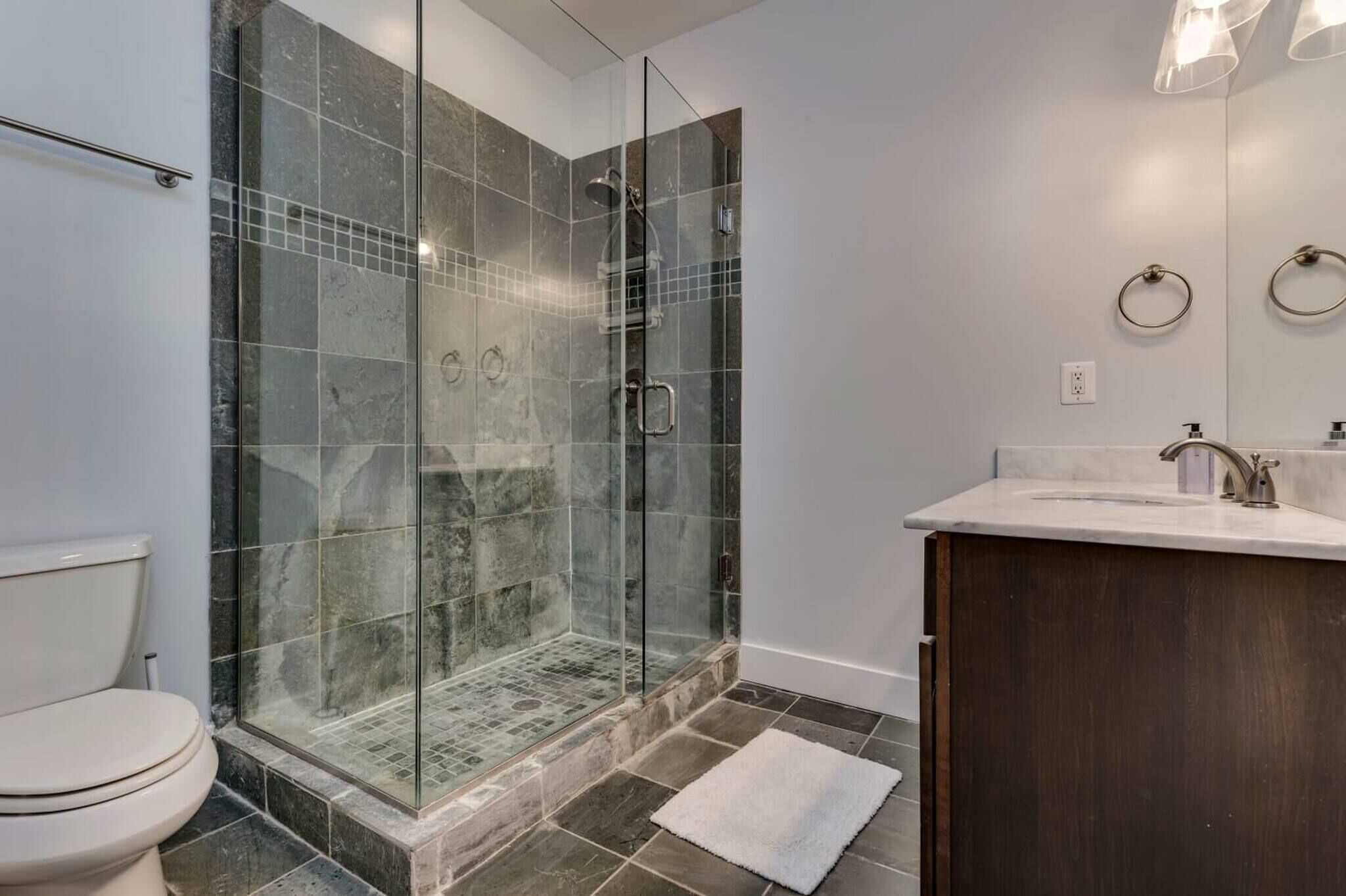 Bathtub, hair dryer