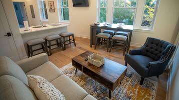 32-inch flat-screen TV with digital channels, TV, Hulu