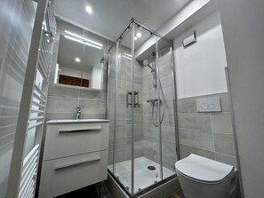 Shower, hair dryer