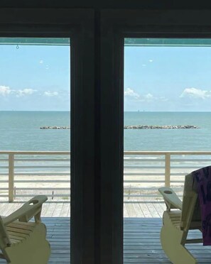 Vista a la playa o el mar