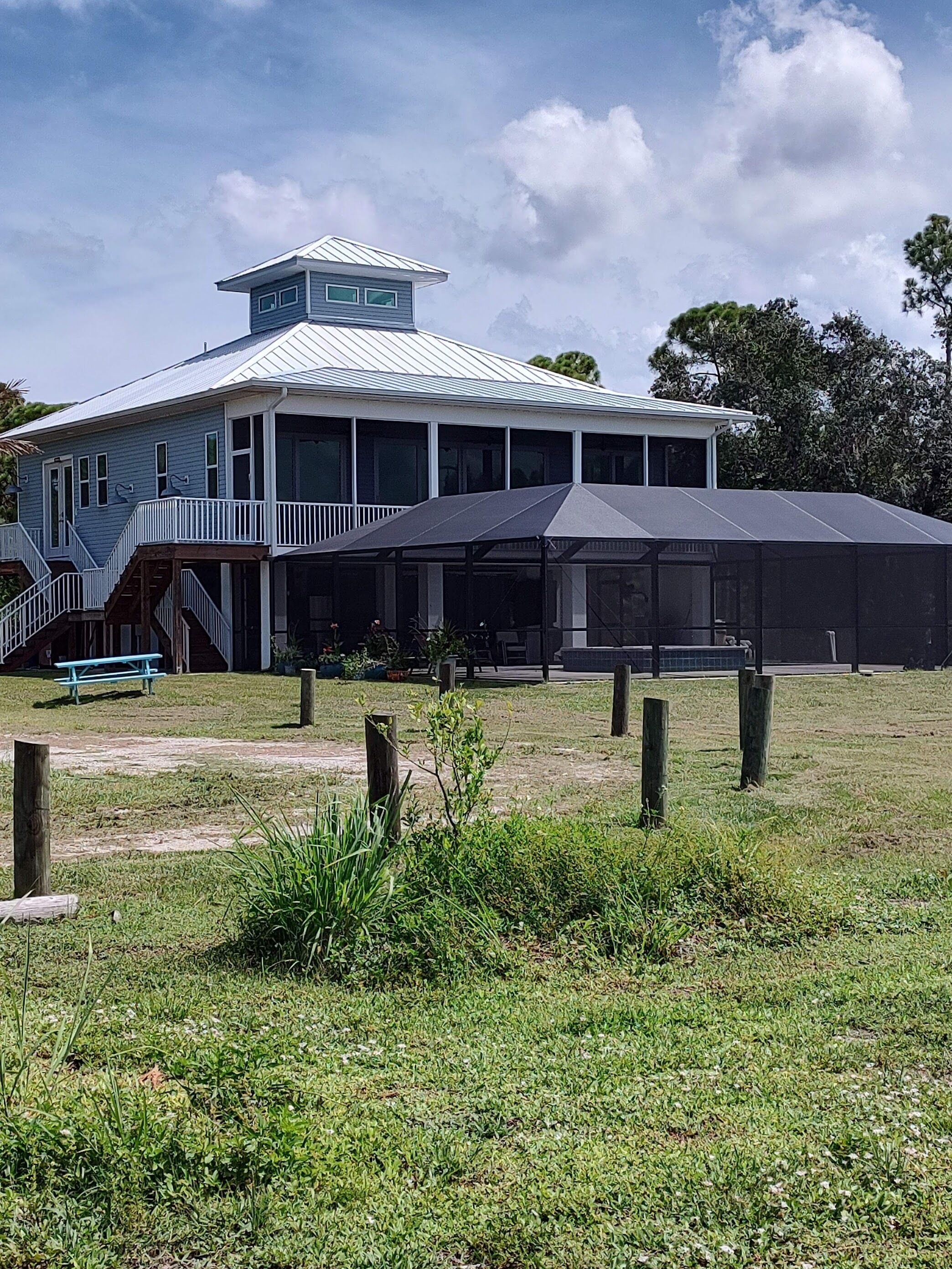 pool house on 2 acres